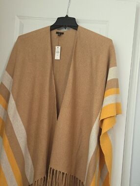 Talbots Camel Knit Ruana(Wrap, Shawl)